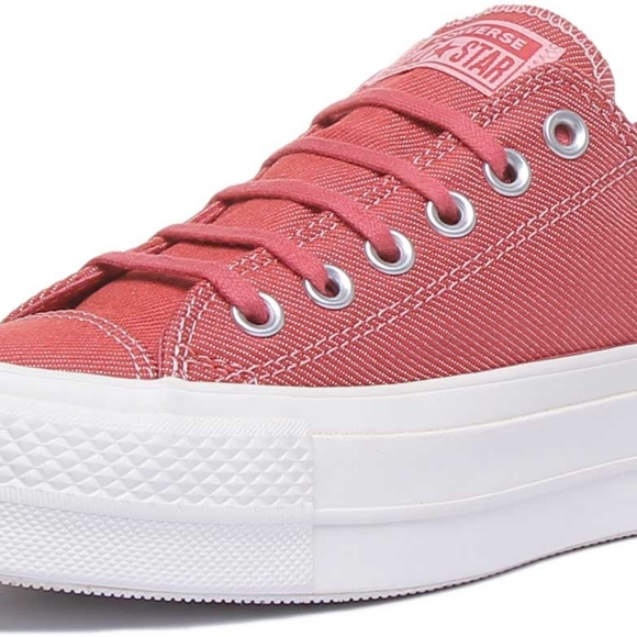 Converse 564995C Ct As Womens Low Top Platform Sneakers In Coral - Picture 3 of 3